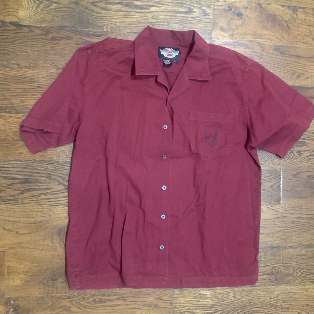 Mens Harley-Davidson button down size large